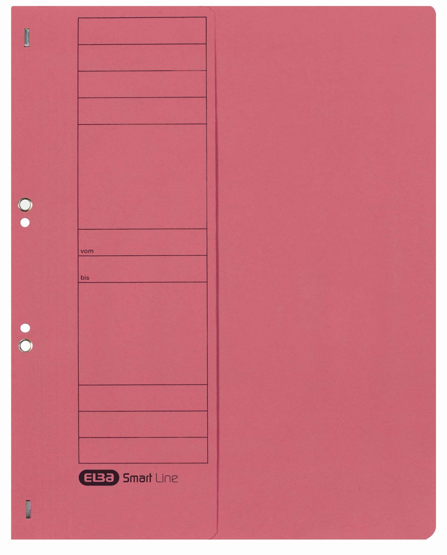 Elba 21421RO Lot de 50 chemises à oeillets en carton manille pour classement administratif avec demi-rabat sur la face avant 250 g/m² Rouge A4 Capacité 200 feuilles
