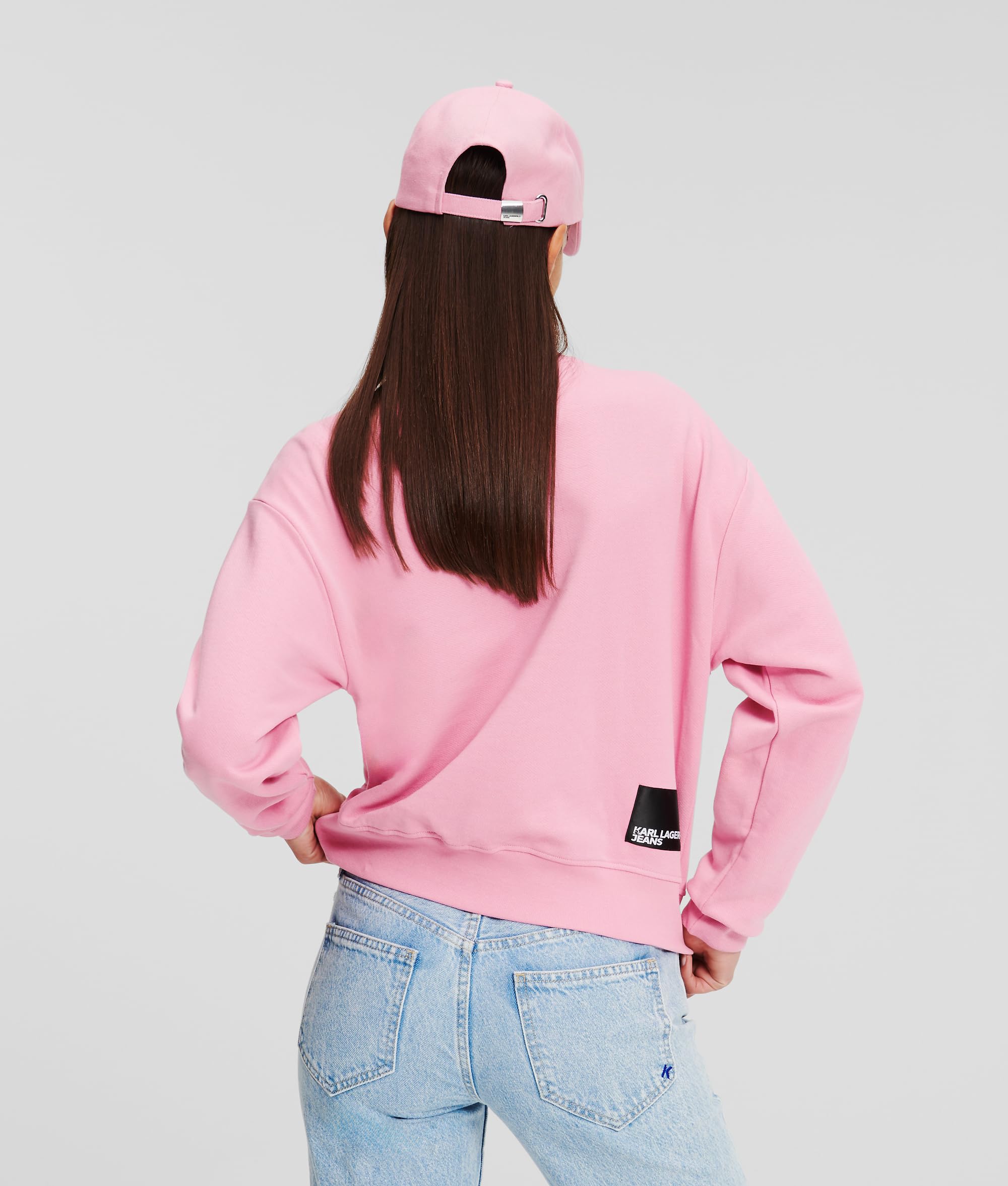 Karl Lagerfeld Jeans, Damskie, Bluza Z Logo Box, Regular Fit, Fioletowy, L