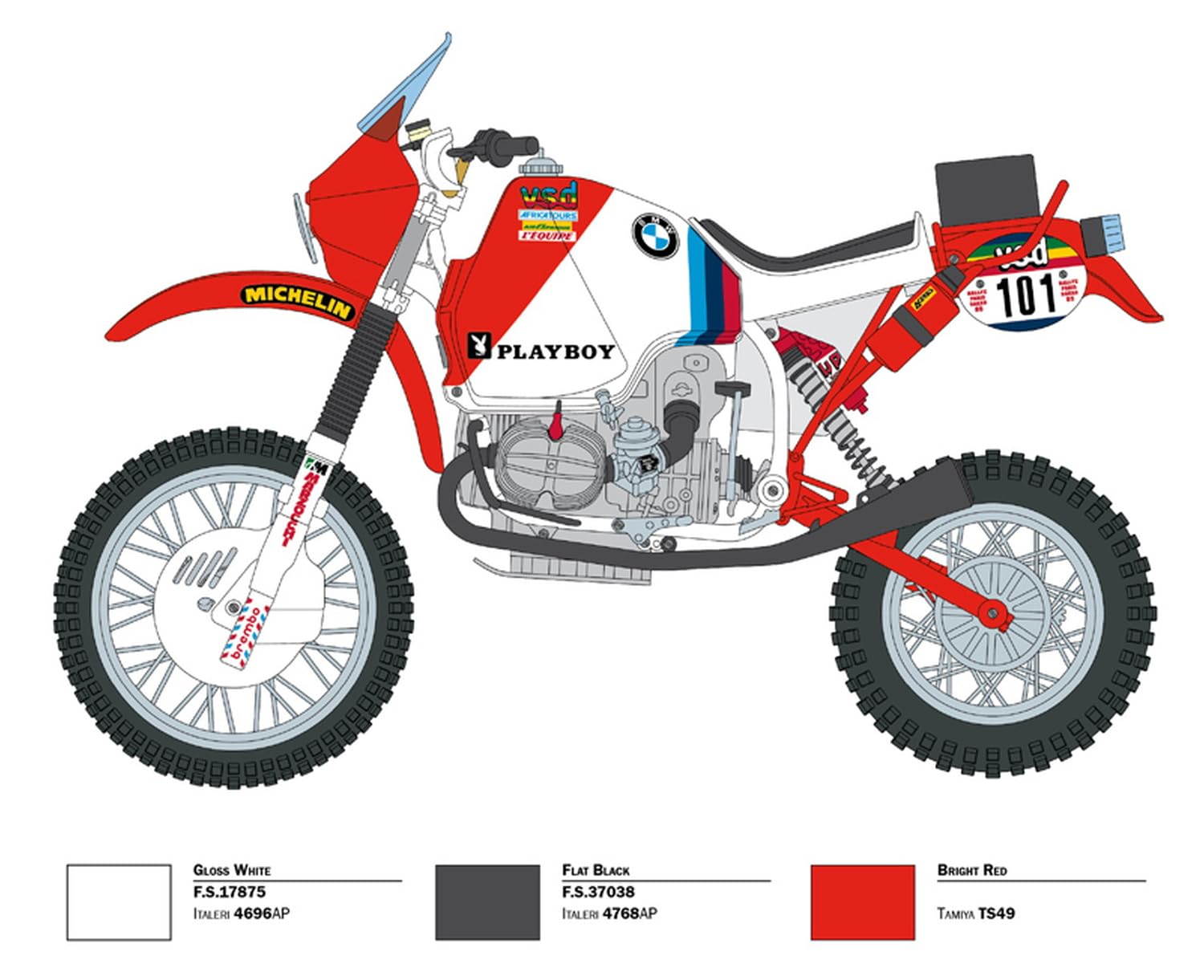 ITALERI BMW R80G/S Paris Dakar 85 I4641