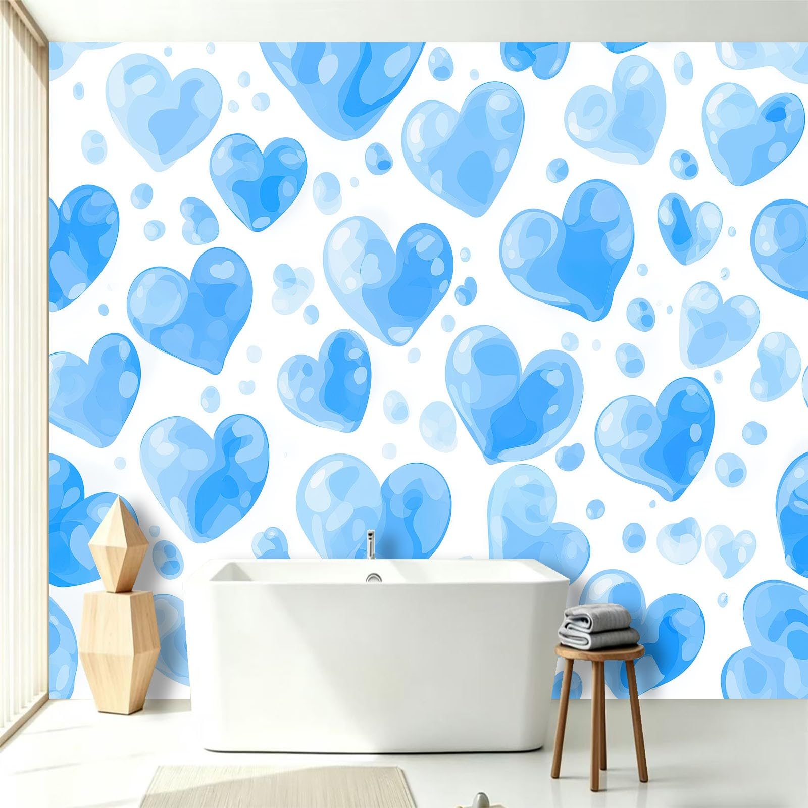 Fototapete 250 x 175 cm Vliestapete Wandtapete Romantisch Traumhaft Luftballon Herz, Motivtapeten für Babyzimmer Schlafzimmer Mutter-Kind-Laden