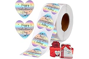 Valentine's Day Heart Shaped Stickers