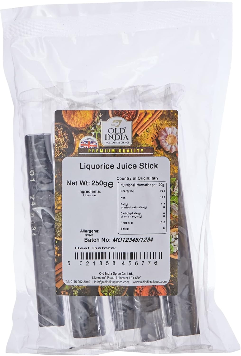 Old India Liquorice Juice Stick 250g Amazon.co.uk Grocery