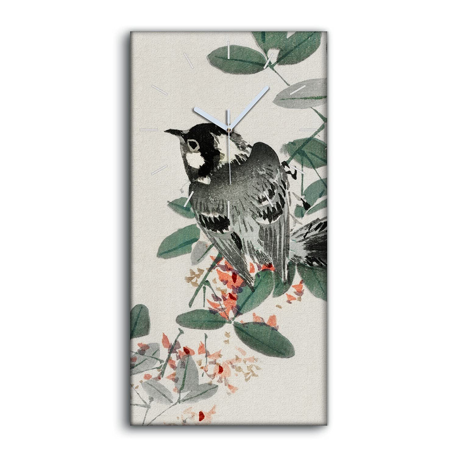Horloge sur Toile 30x60cm Coloray - Image Mural Art Moderne Ne Pas Tic Tac