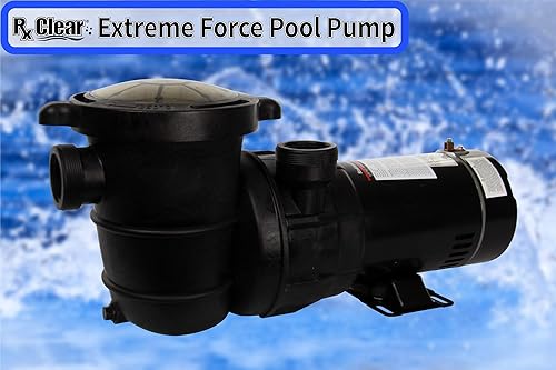 Miniatura 6 de Rx Clear Bomba de piscina Extreme Force de 1 HP para piscinas sobre el suelo  Bomba de velocidad única de alto rendimiento  75 GPM  115 V 12
