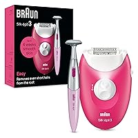 Braun Silk-épil 3 Depilatore Donna, Epilatore Elettrico Donna Con Cavo Per Epilazione