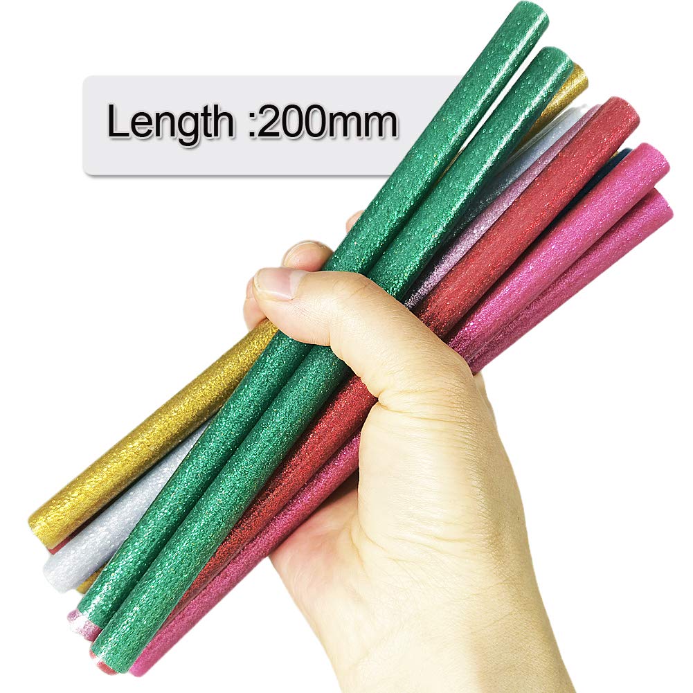 Ewparts Colored Hot Melt Glue Sticks,11mm *200 mm,Super Sticky Adhesive
