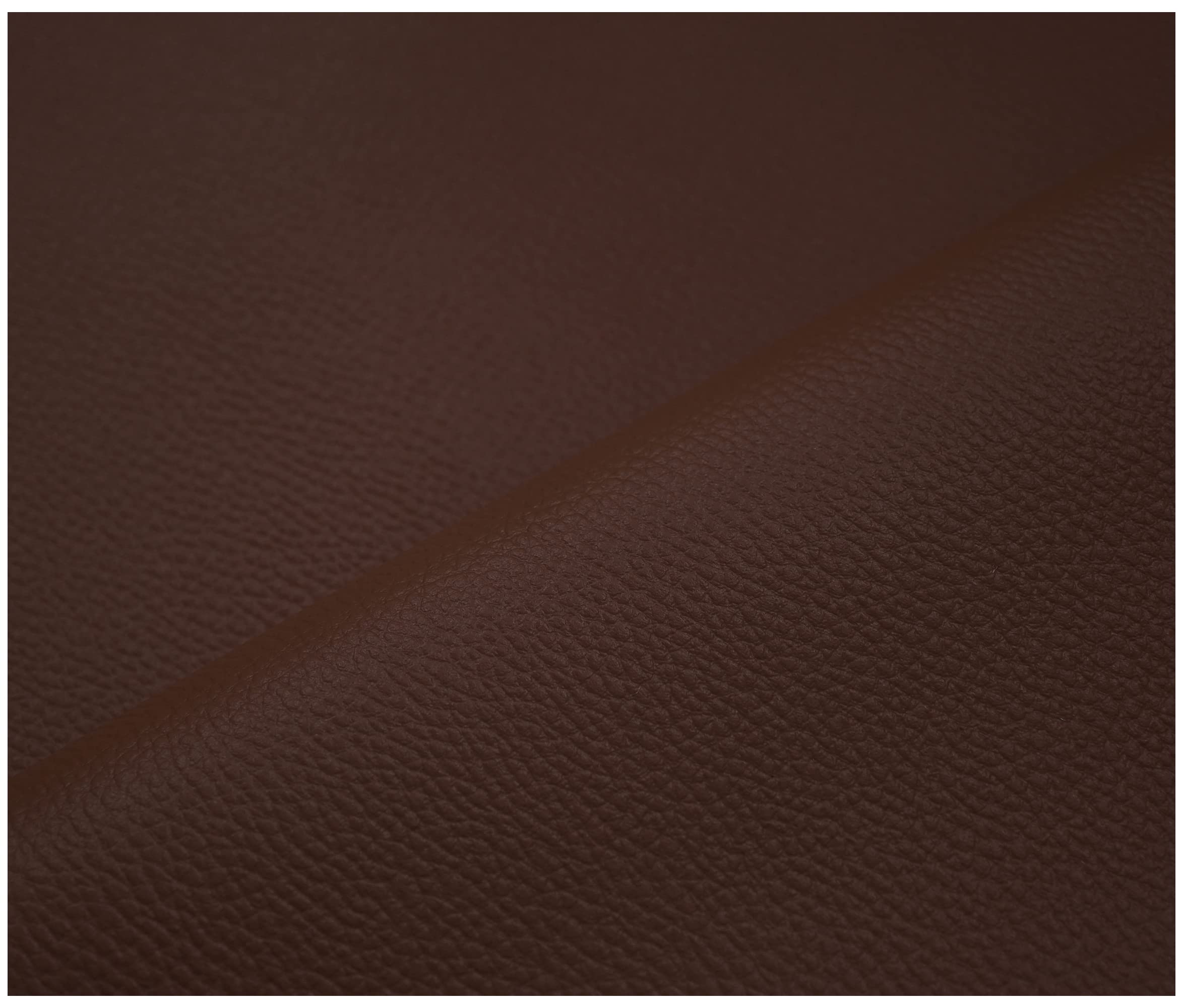 Premium Faux Leather Fabric Fire Retardant Leatherette Upholstery Waterproof Heavy Duty Leathercloth Material (2 Metre (200 x 140cm), Brown Grained)