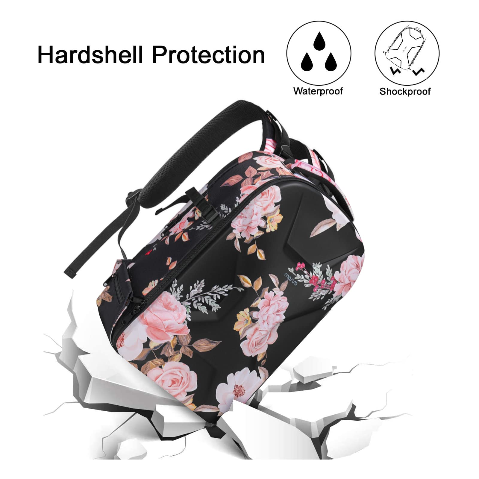 MOSISO Zaino per Fotocamera, DSLR/SLR/Mirrorless Borsa per Fotocamera Peony | Impermeabile Case con Supporto per Treppiede e Scomparto per Laptop Compatibile con Canon/Nikon/Sony/DJI Mavic Drone, Nero