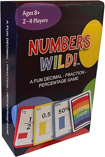 Miniatura 2 de Math Magic Números salvajes número de coincidencia o color para ser el primero en deshacerse de todas tus cartas. Una fracción divertida, decimal,
