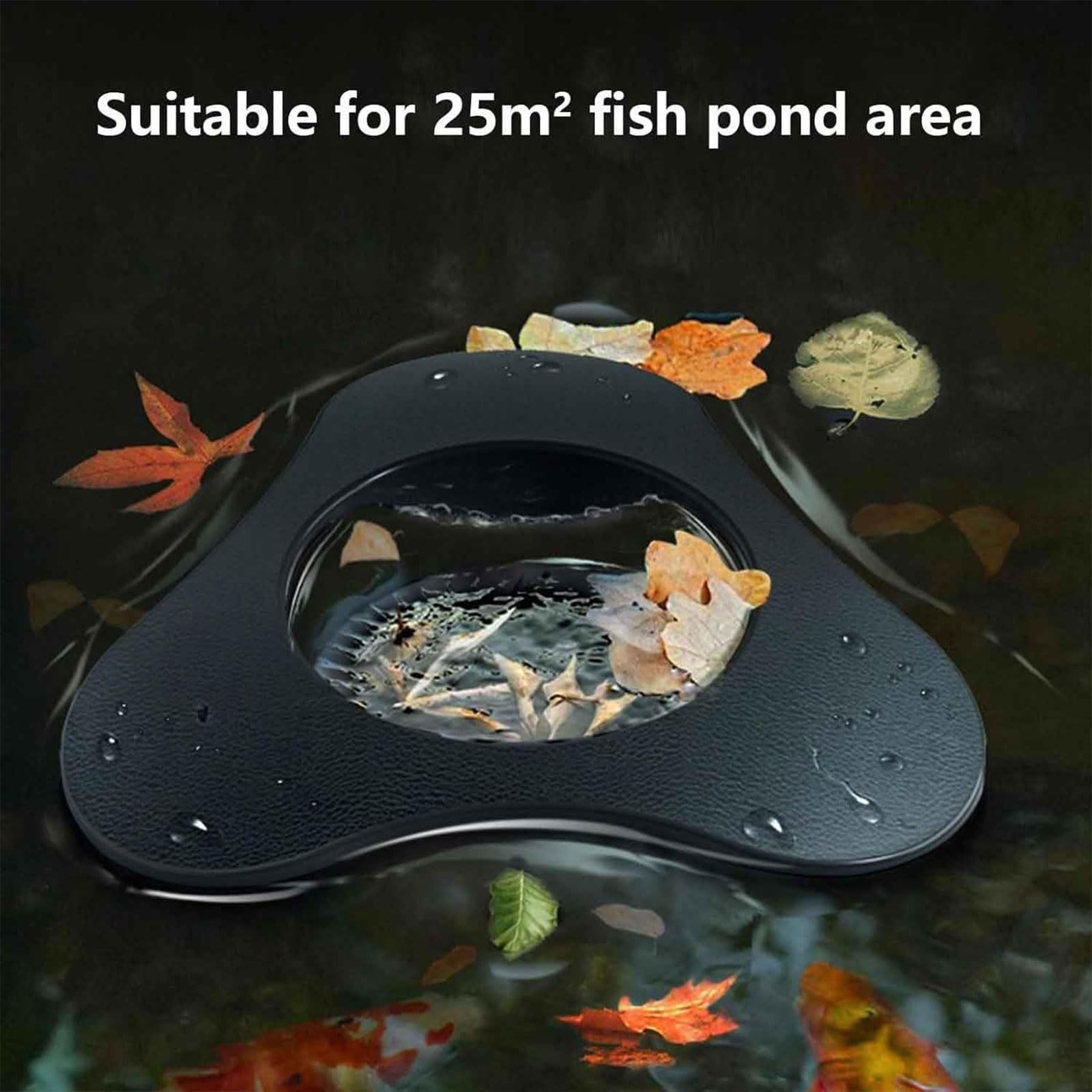 Skimmer galleggiante per laghetti, 34 W, 2200 l/h, con cavo di alimentazione da 8 m e forte aspirazione, per piscine, laghetti, laghi e laghetti da giardino