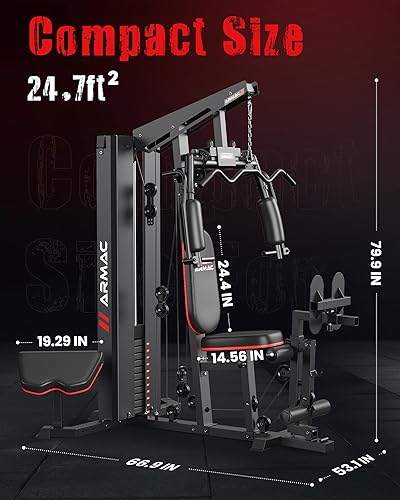 Miniatura 5 de Gimnasio en casa, equipo multifuncional de gimnasio en casa para prensa de piernas, máquina de pila de pesas de 150 libras, estación de