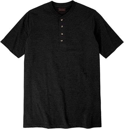Boulder Creek Heavyweight Longer-Length Short-Sleeve Henley Shirt