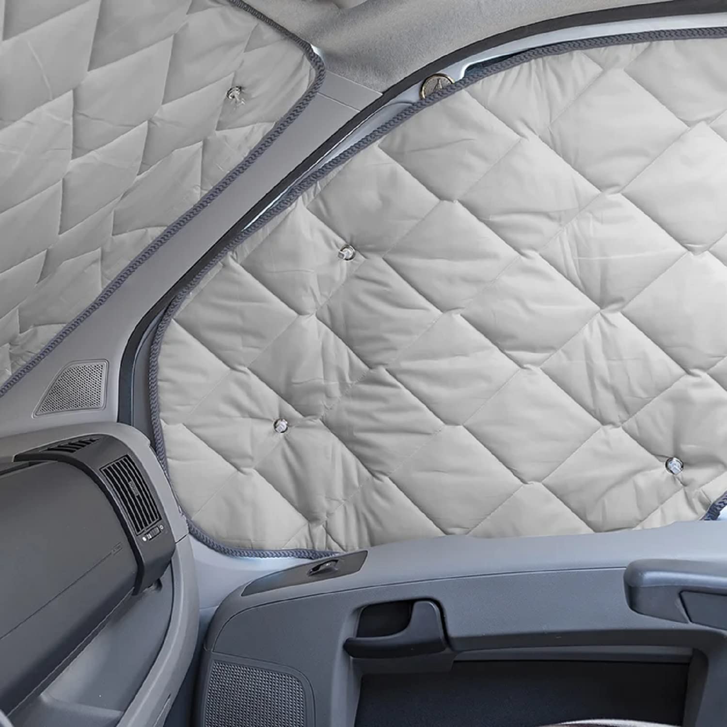 ProPlus Scheibenabdeckung Mercedes Sprinter Frontscheibe Abdeckung 2014 Thermomatte, Grau