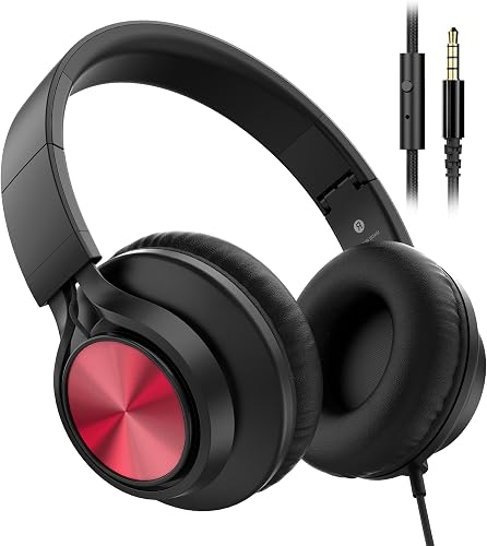 AILIHEN Kids Headphones with Microphone, School Headphones for K-12 Student