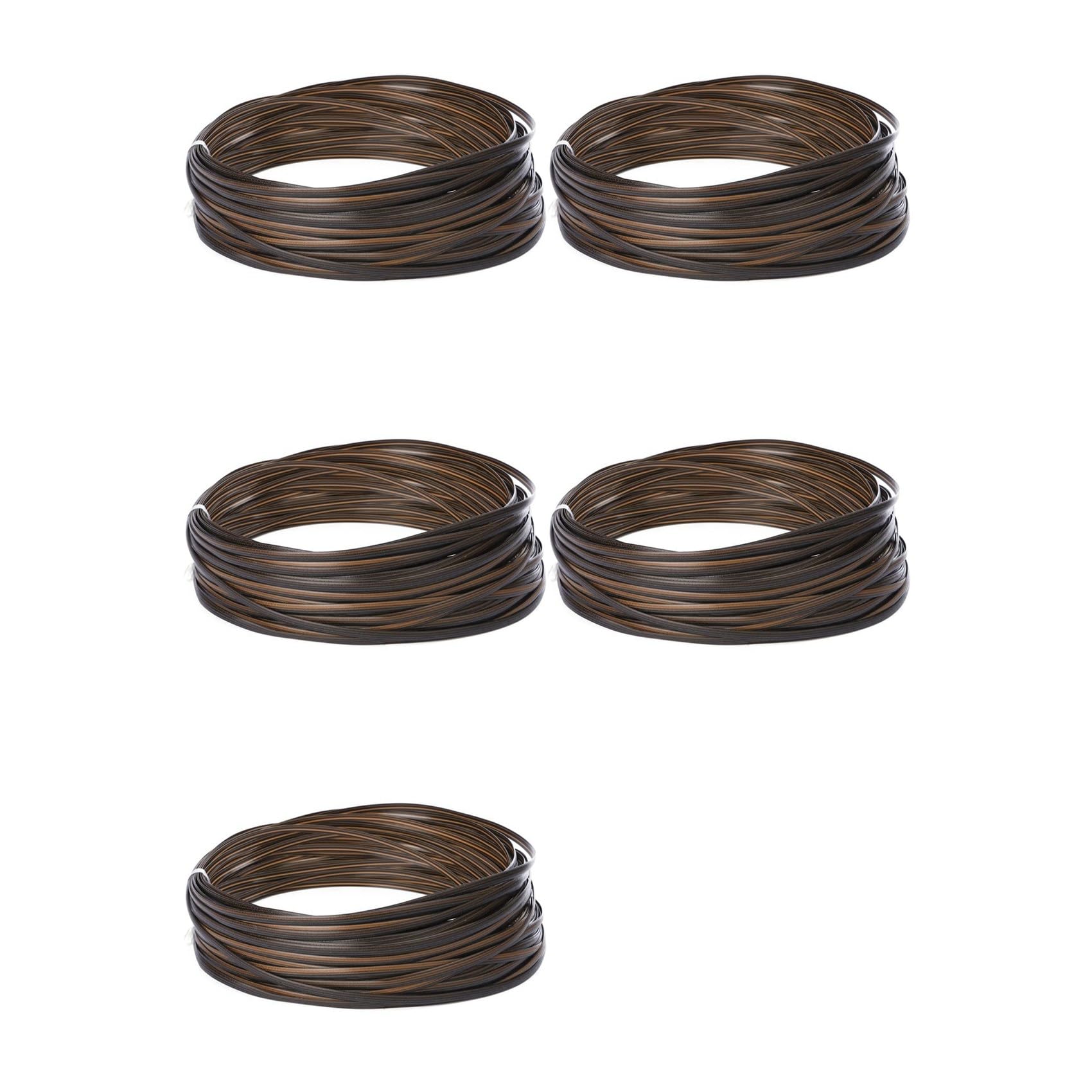 Hndhbfgrt 5X Wicker Repair Kit, Plastic Rattan for Patio Chair Repair Flat Wicker Furniture Repair Replacement