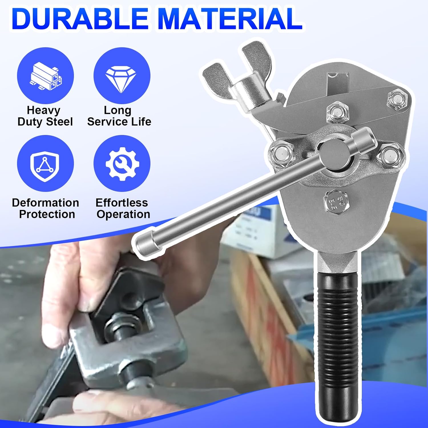 YMT 945TH-BPD 45° Manual Rotary Flaring Tool Fits for Copper and Aluminum Alloy Tube In Sizes 1/8" - 3/4" O.D.,for for Soft Metal Tubing