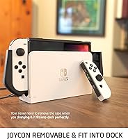 Vista 5 de Mumba Funda de transporte y funda acoplable para Nintendo Switch Oled 2021