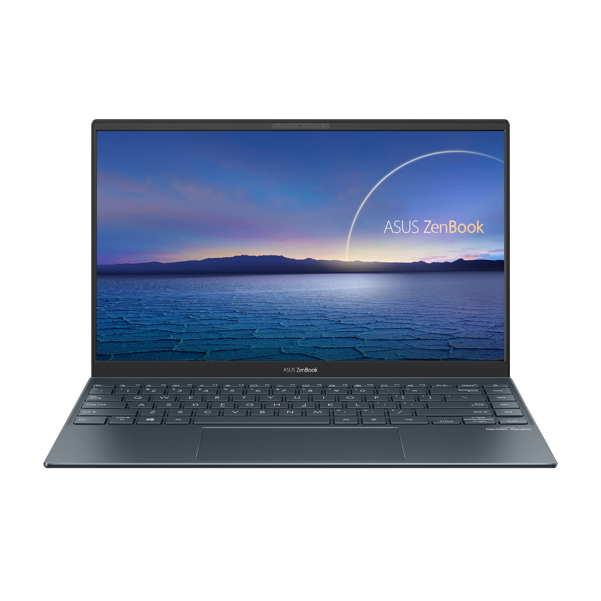 ASUS ZenBook 14 UX425EA - Ordenador Portátil de 14" Full HD (Intel Core i7-​1165G7, 16GB RAM, 512GB SSD, Iris Xe Graphics, Sin Sistema Operativo) Gris Pino - Teclado QWERTY español