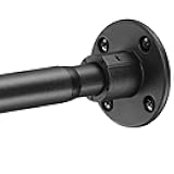 Matte Black Shower Curtain Rod, Adjustable Shower Rods for Bathroom 48-64