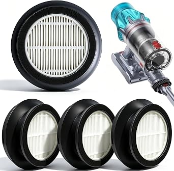 4-Pack X7A Filter Compatible with SunSare X7A Cordless Stick Vacuum Cleaner, HEPA Filter Replacement Help Remove Dust Hair&Pollen, High Efficiency Filtration also Works with Fieety V7 Pro Vacuum