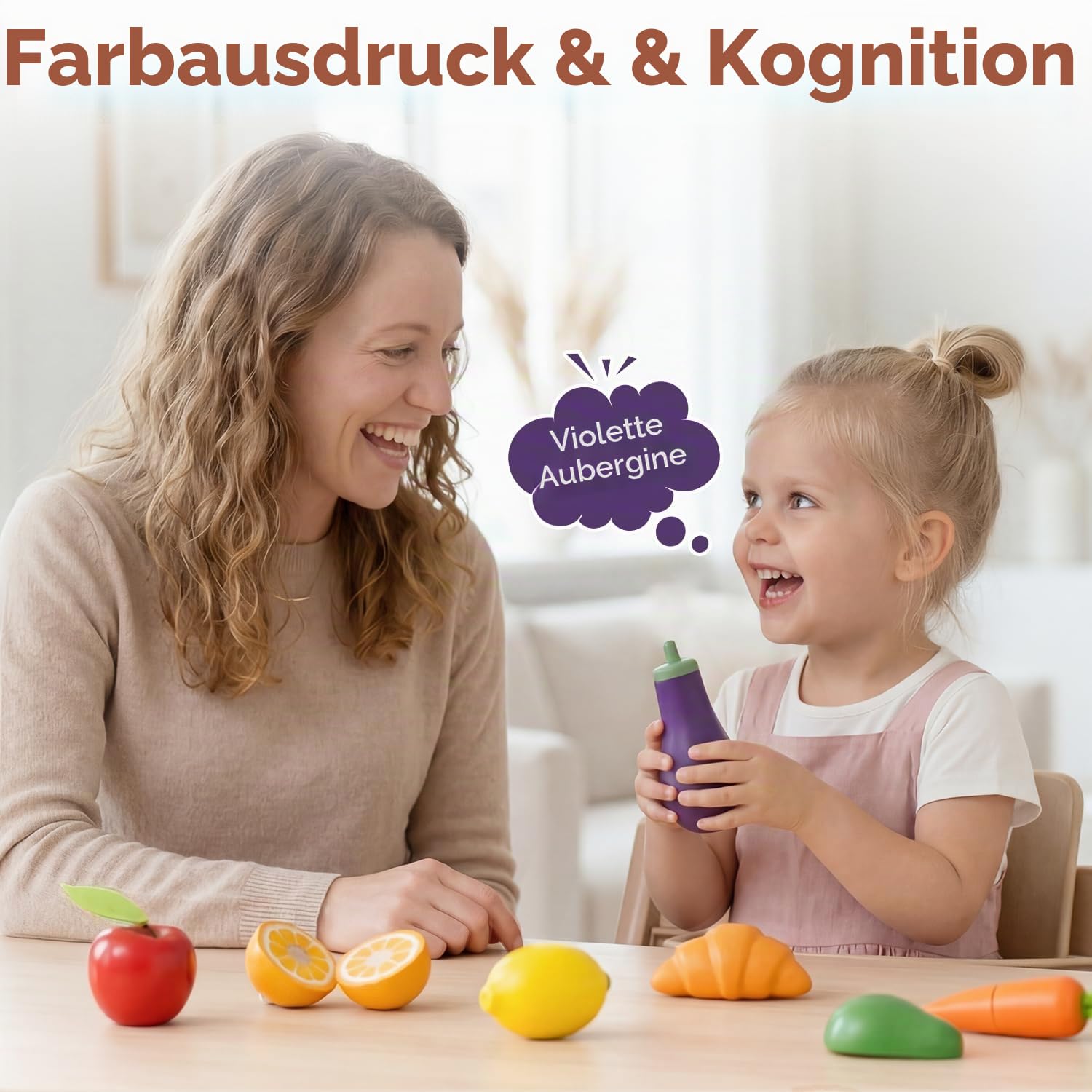 Lehoo Castle Kinderküche Zubehör, Kaufladen Zubehör Holz, Spielküche Zubehör, Spielzeug ab 3 Jahre, Kaufmannsladen Zubehör, Holzspielzeug, Mädchen Geschenke 3 Jahre