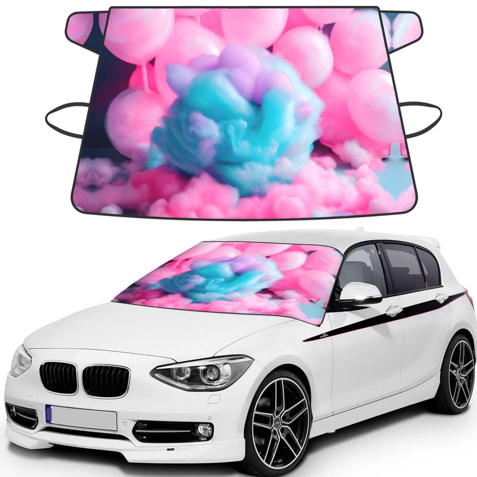 Funda para parabrisas de coche para evitar hielo por la maniana aparcado en la calle 8