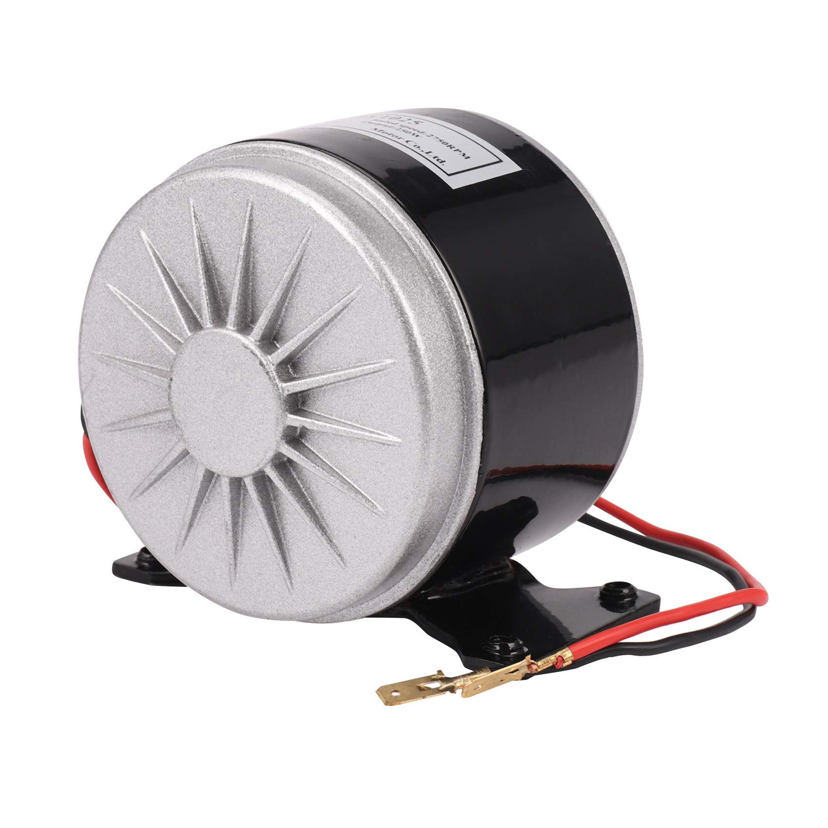 Motor eléctrico cepillado de 24 V, 250 W, 2750 RPM, cadena for patinete eléctrico, control de velocidad, color plateado