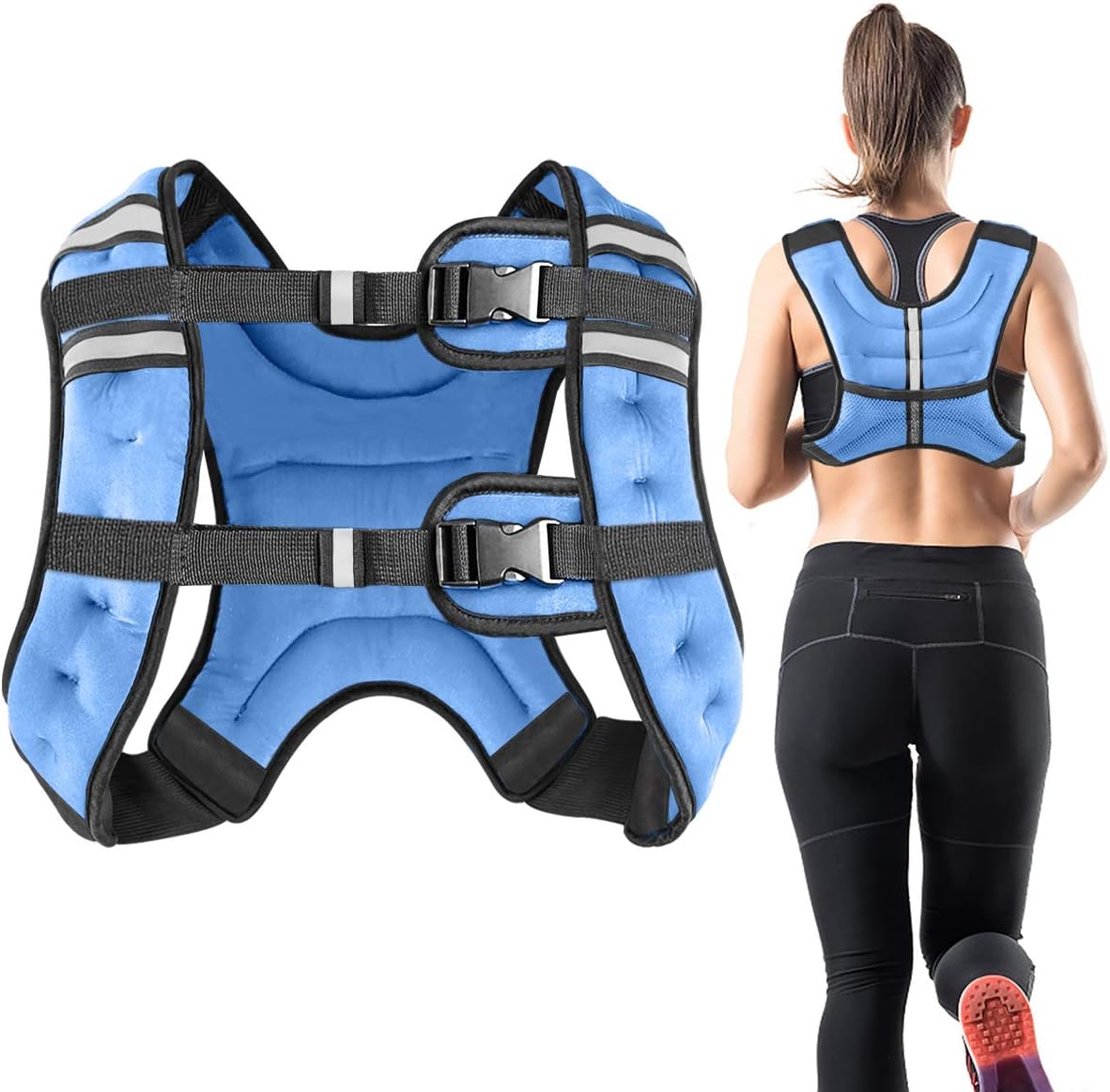 Weighted Vest 2kg 5kg 10kg 15kg Weight Vest, Weighted Vests for Men Women for Running Training Workout Jogging Walking Gym Strength Training