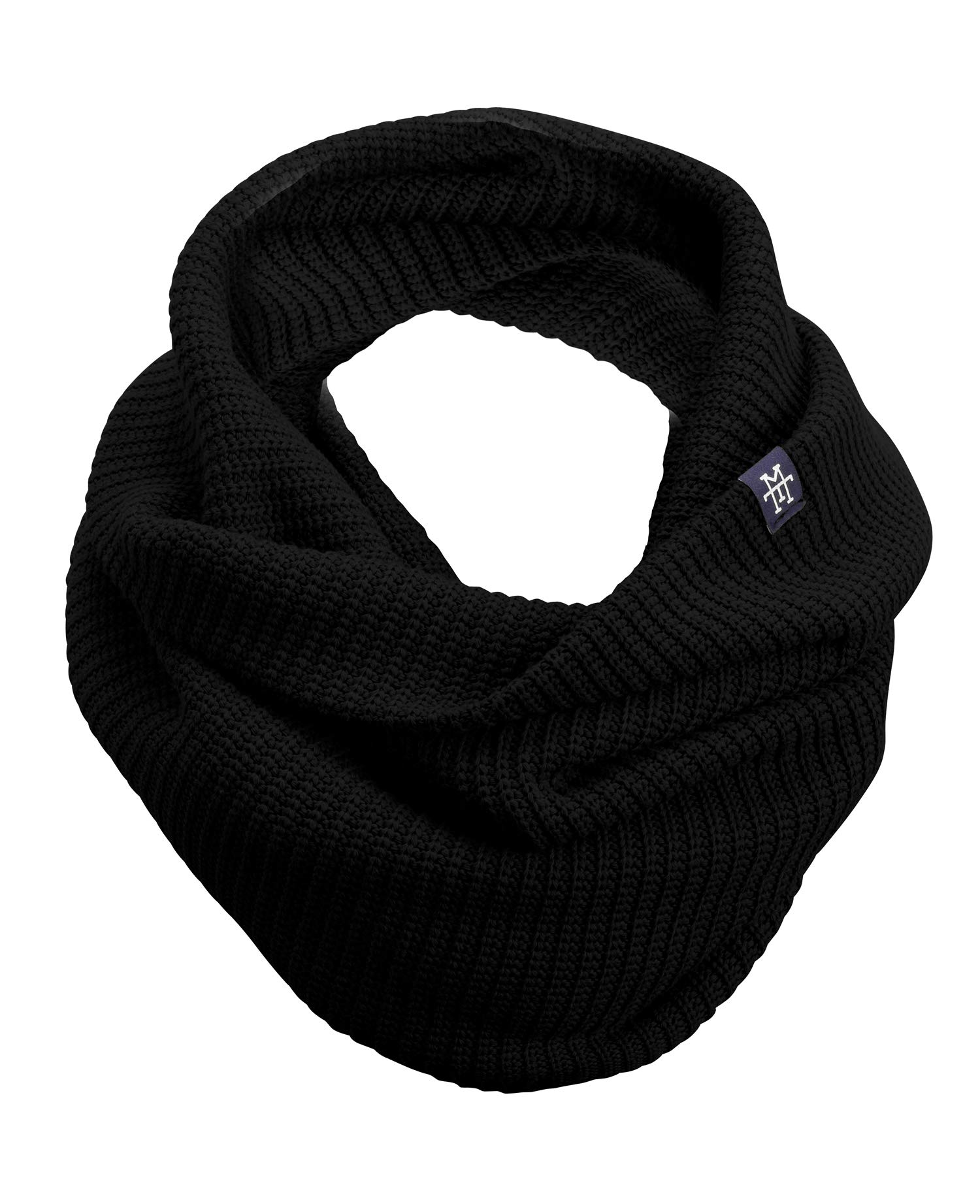 Manufaktur13 Knit Loop - Schlauchschal, Strick Loop mit Waffle Knit Muster, Wollschal/Langschal in versch. Farben erhältlich (M13)