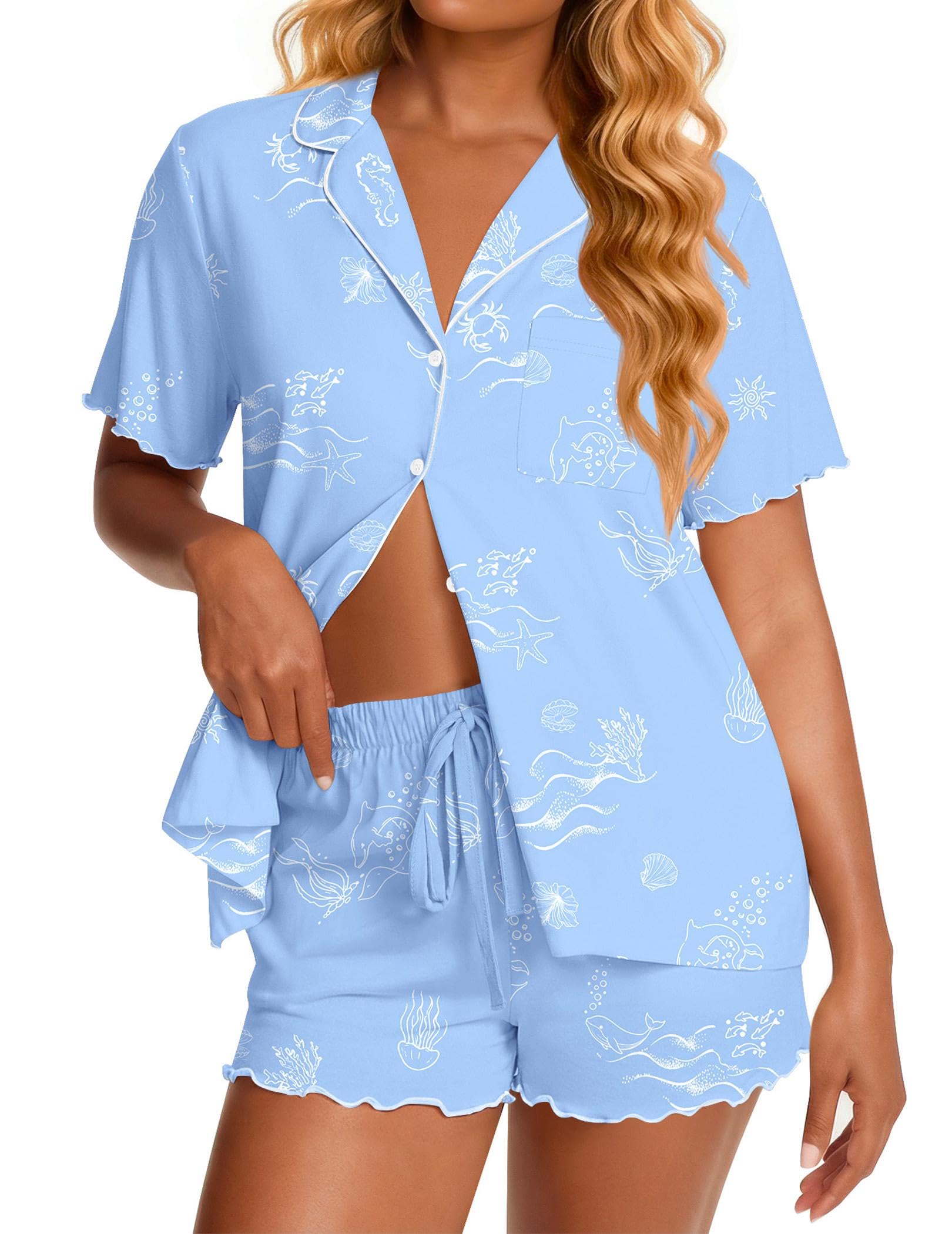 Ekouaer Button-Up Set