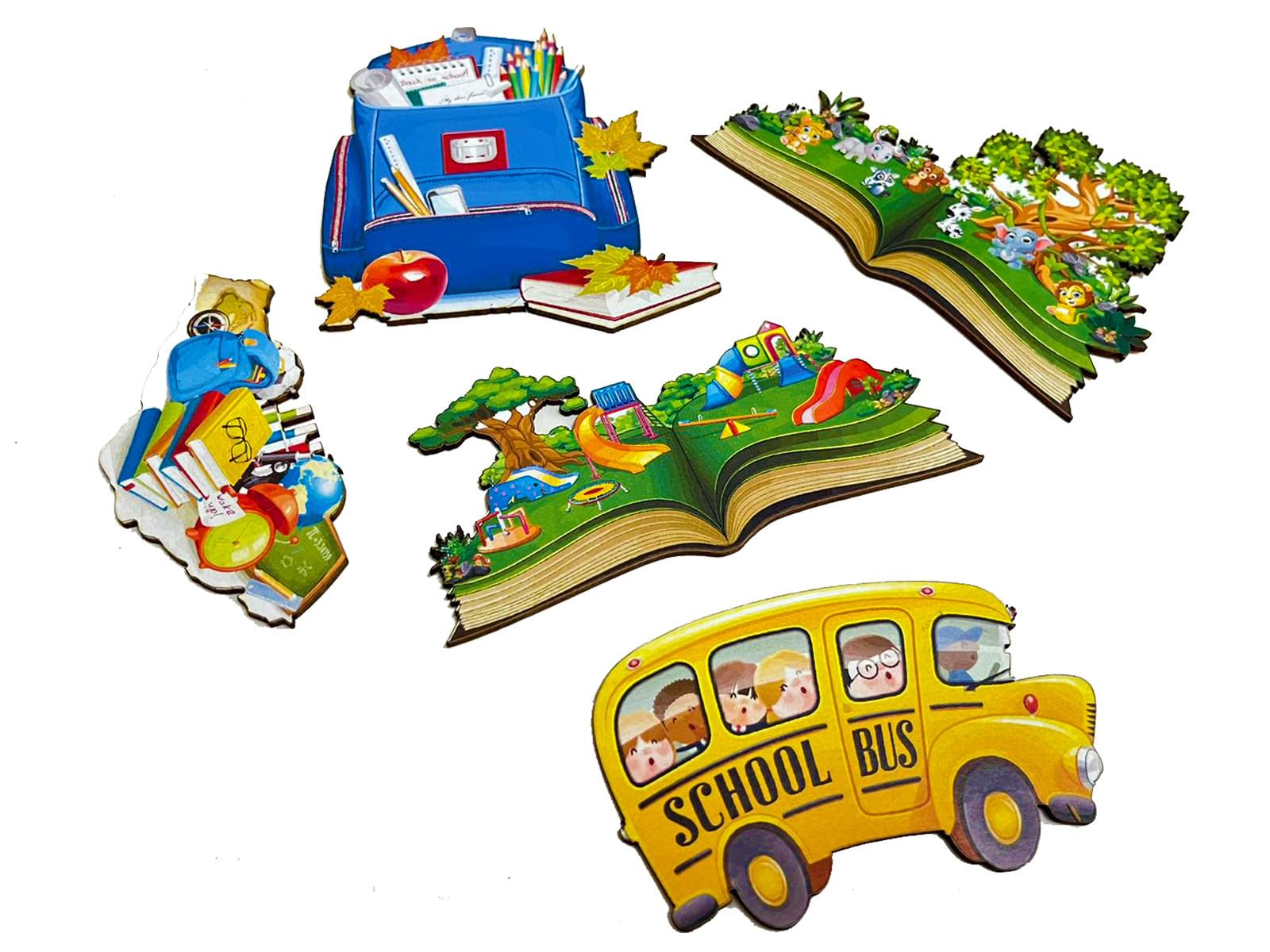 ROOT KRAFT School Theme Wooden Fridge Magnets (Set of 5_2mm Thickness) (B0CB8PHCVB) Amazon Price History, Amazon Price Tracker