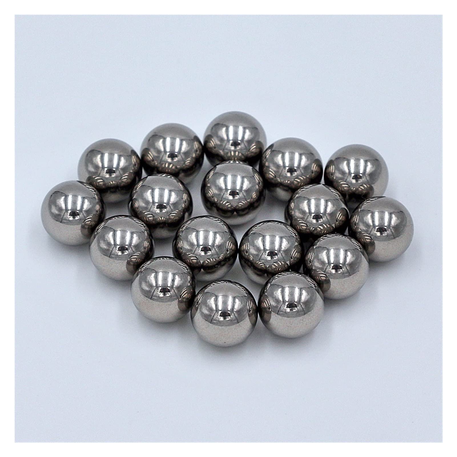 AISI 304 Bola de acero inoxidable 11 mm-20 mm 12 mm 12.7 mm 14 mm 15 mm 16 mm 18 mm 19.05 mm Grado 100 bolas de rodamiento sólido de alto precisión(50pcs,20mm)