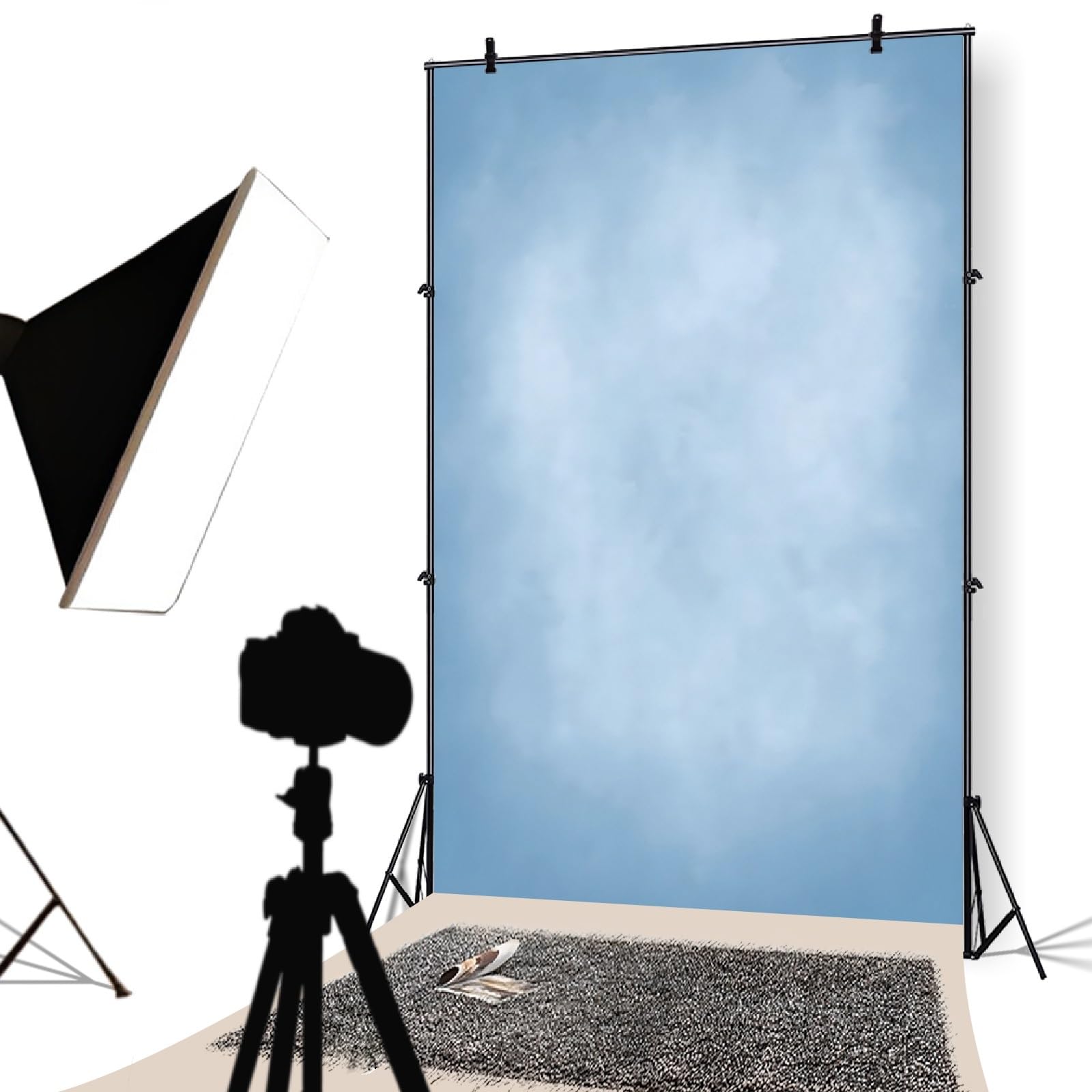 YongFoto 2,5x3m Fondos fotográficos para fotografía Niebla difusa Gris ahumada Resumen de Textura Fondo de Estudio Decoración para niños Retrato Accesorios de Boda Fondo de Pantalla de Fiesta