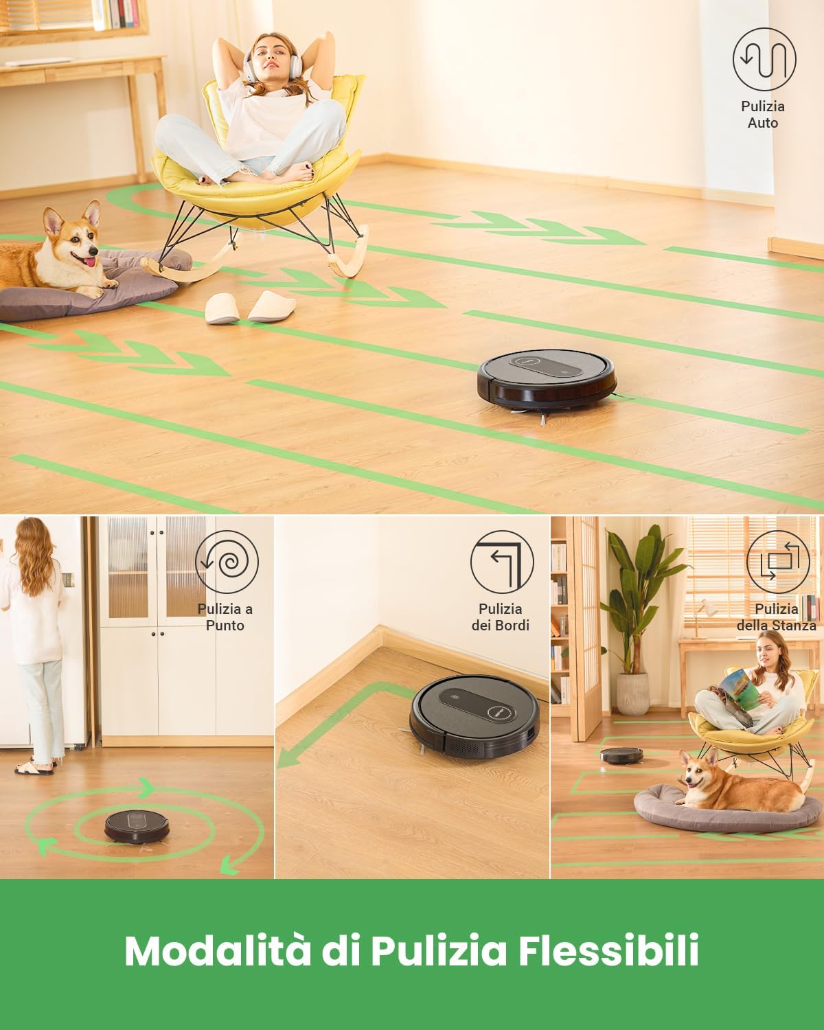 Vactidy Robot Aspirapolvere Lavapavimenti T7, Aspirapolvere Robot Serbatoio Acqua Elettrico 2-In-1,WiFi/App/Alexa/Siri/Google/IFTTT,per Tappeti,Peli di Animali,Pavimento,Capelli Vactidy Robot Aspirapolvere Lavapavimenti T7, Aspirapolvere Robot Serbatoio Acqua Elettrico 2-In-1,WiFi/App/Alexa/Siri/Google/IFTTT,per Tappeti,Peli di Animali,Pavimento,Capelli