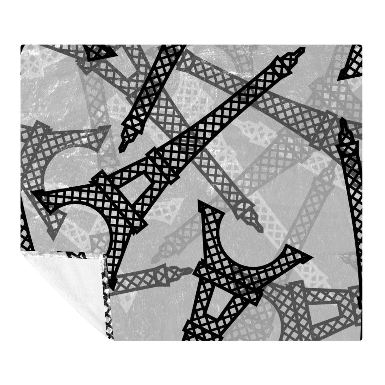 Couverture pour adultes et enfants motif Paris, cadeau déco idéal