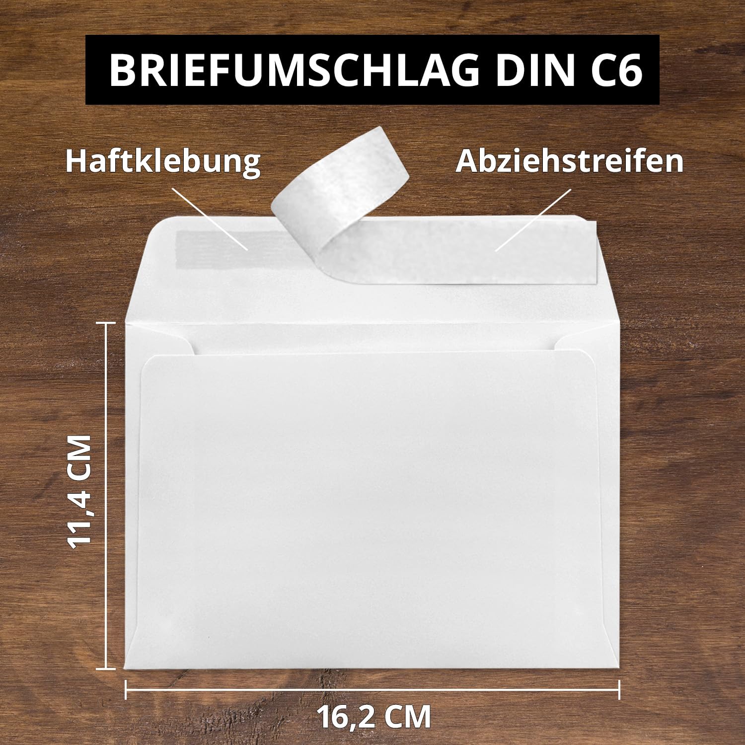 Sobres C6 – Alto Color Blanco/cristal Blanco – PREMIUM CALIDAD