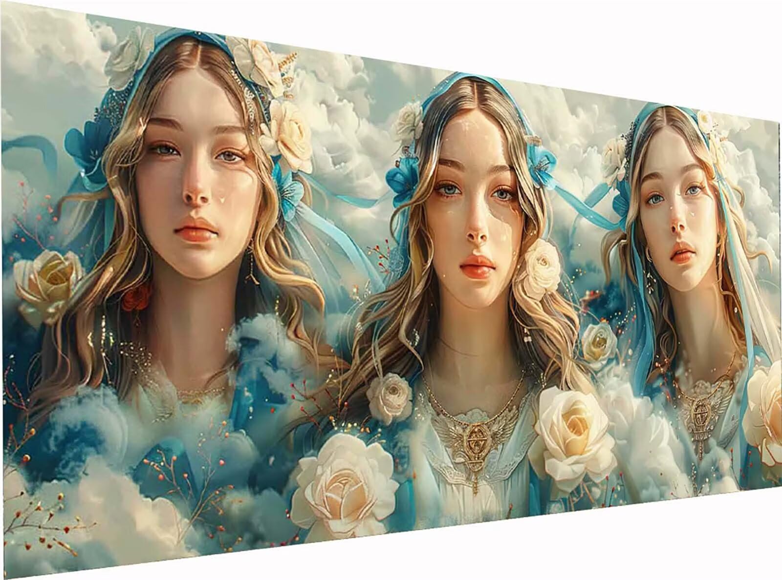 Damskie diamentowe malowanie duże 100x200cm, 5D DIY diamentowe malowanie S