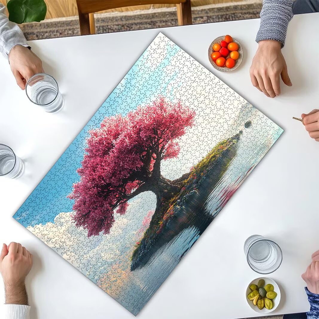 Puzzle 1000 Piezas, Puzzle Árbol de Madera para Adultos, Regalos -2574