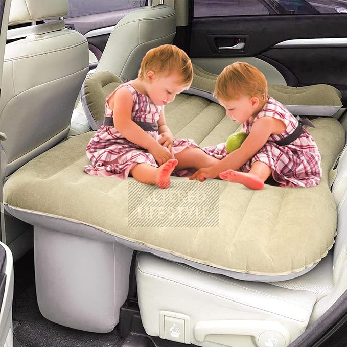 ALTERED LIFESTYLE CAR BED Inflatable Car Air Mattress with Pump