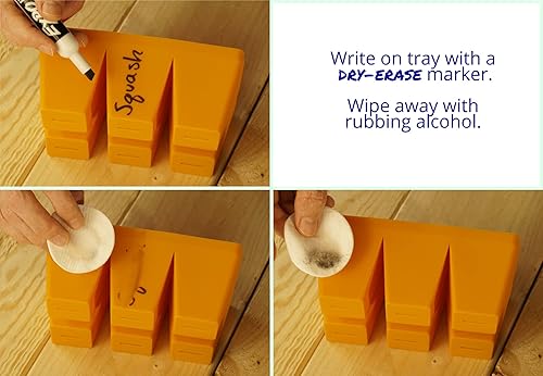 Miniatura 6 de Sili-Seedlings Seed Starting Tray - Bandeja de inicio de semillas, 100% silicona, reutilizable, apta para lavavajillas, sin BPA, paquete de 2 (12