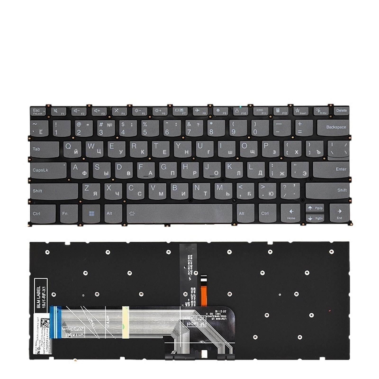 Clavier rétroéclairé brésilien Yoga Slim 7-14IIL05 PC