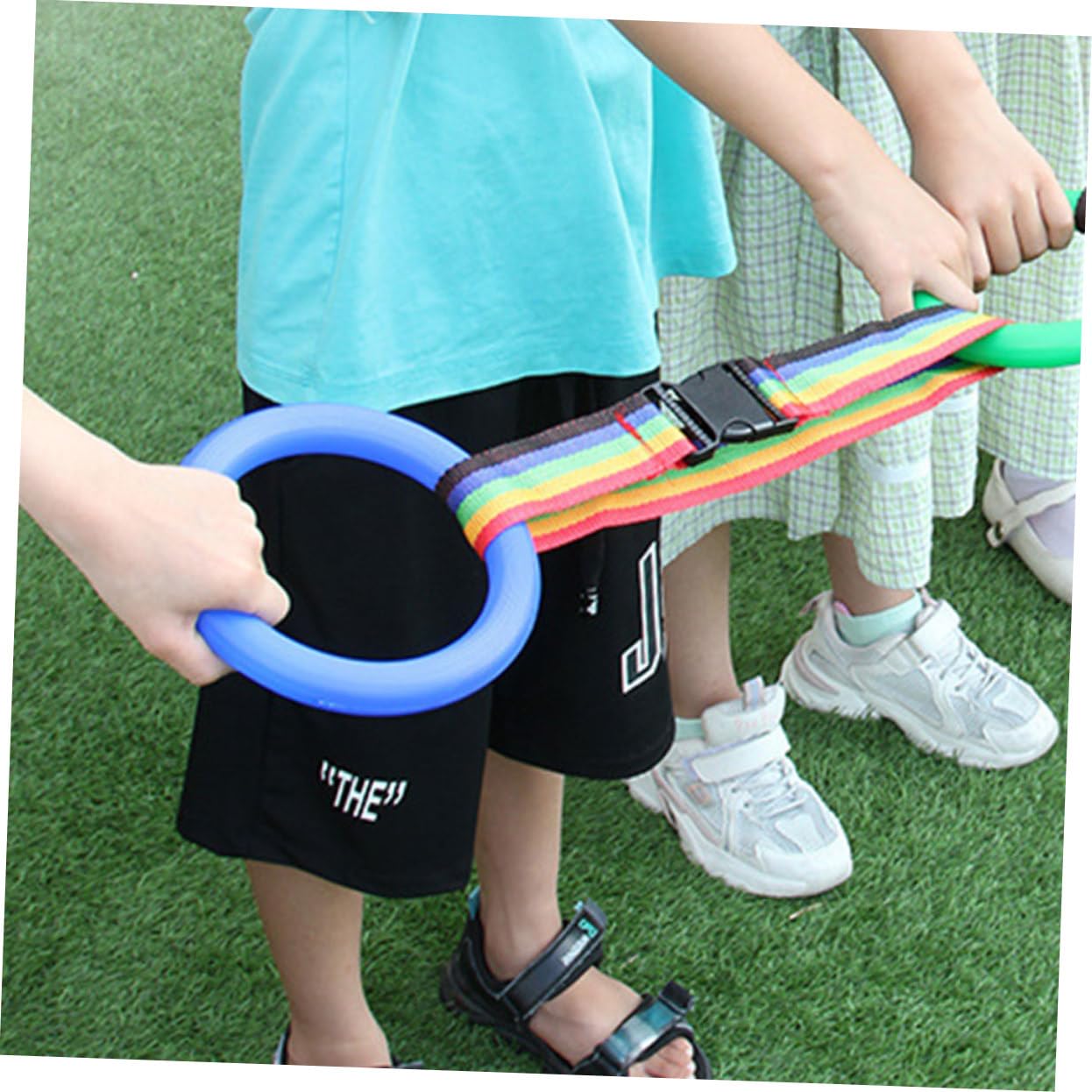 YARNOW 6Pcs Walking Rope Ring for Preschool Safety Handles for Kindergarten Outings Outdoor Activities and Social Distancing