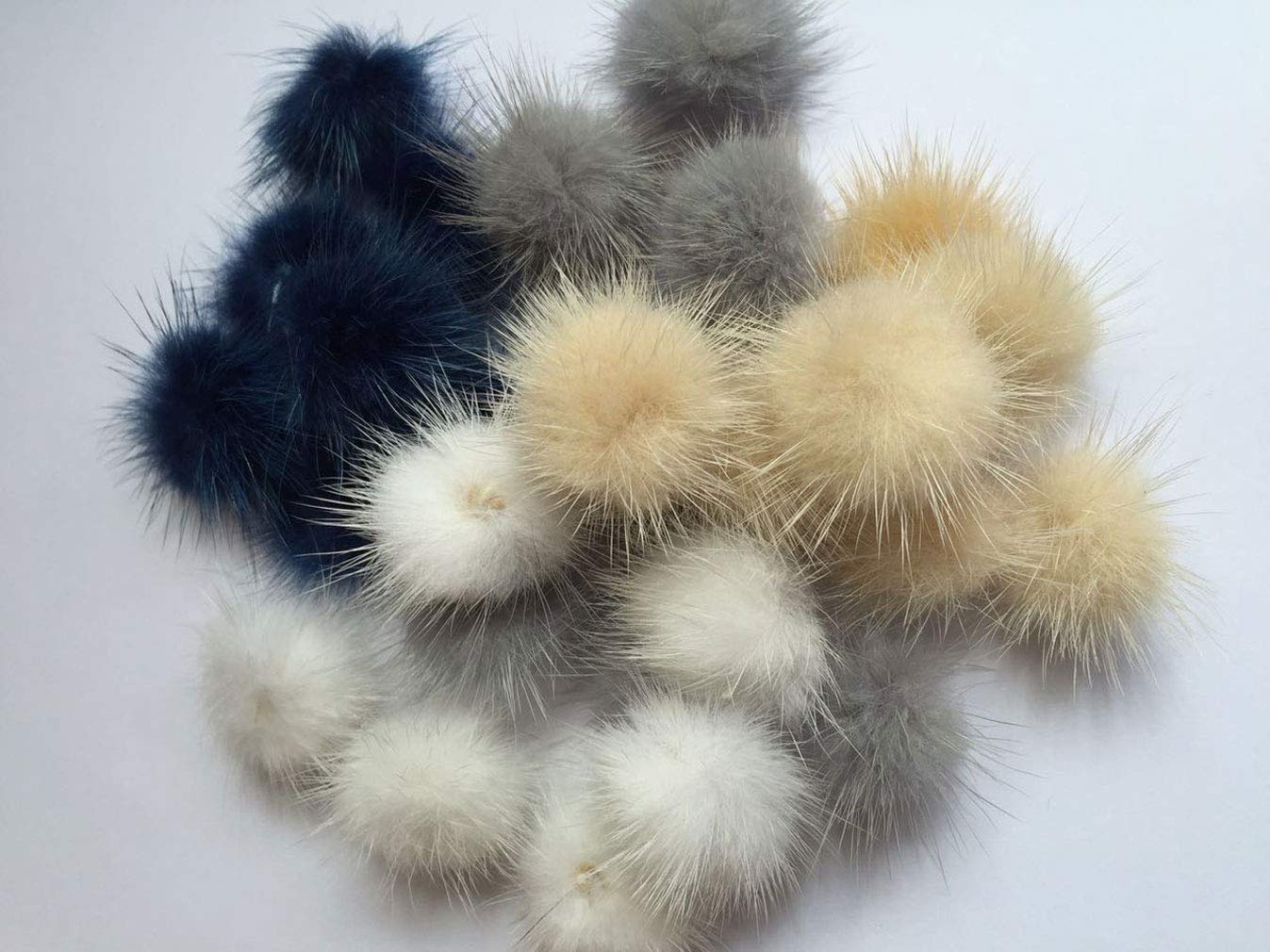 Amazon.co.jp: SEISEI A級 ふわふわミンクファー 4カラー40個セット 約