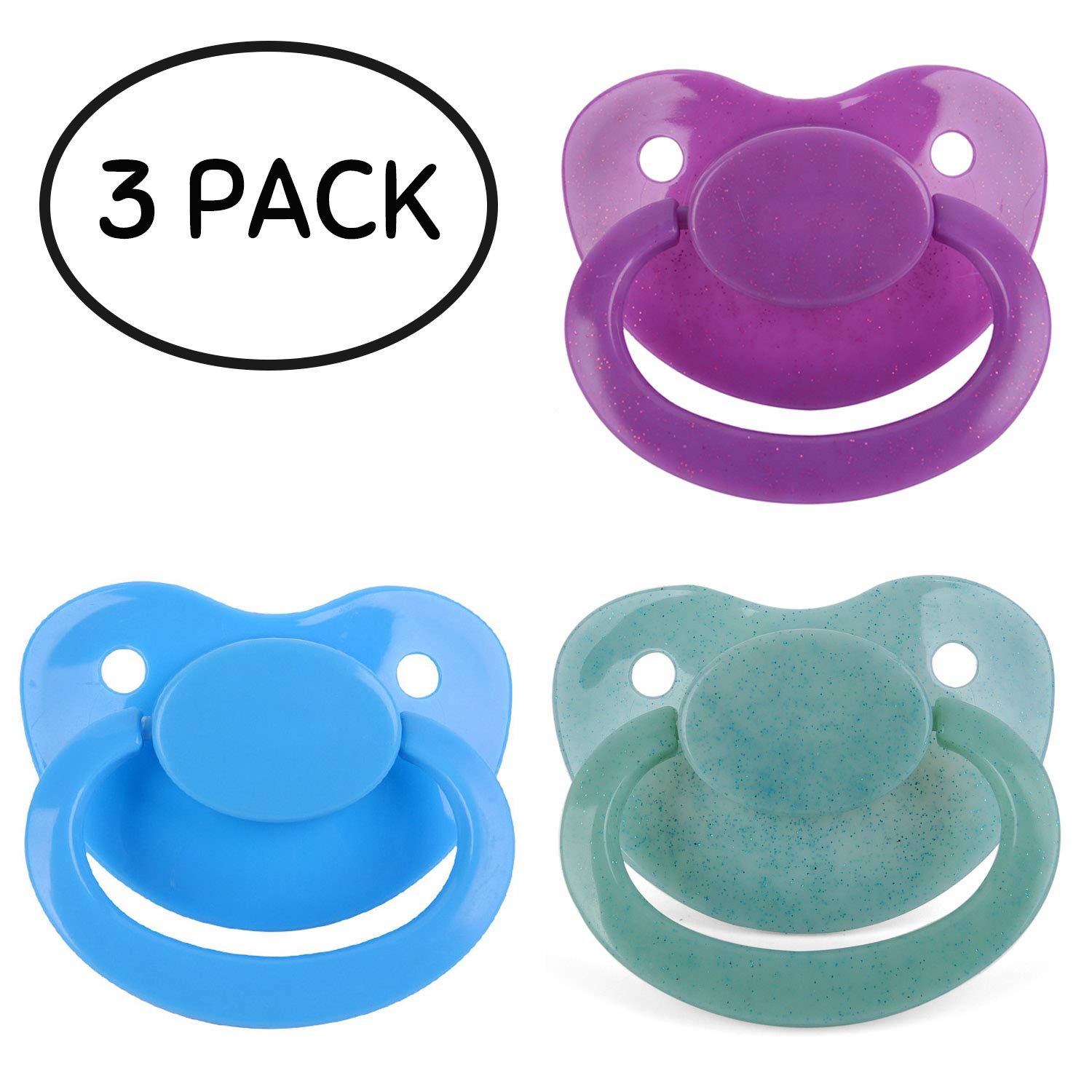 Buy TENNIGHT ABDL Pacifier Adult Baby Dummy Silicone Nipple Teat Cute