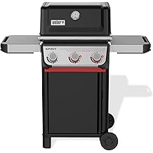 Weber Spirit E-325 Liquid Propane Gas Grill for Outdoor Cooking and BBQ, 3 Burners and 2 Boost Burners, Black &ndash; Porcelain-Enameled Cast-Iron Grates, Sear Zone