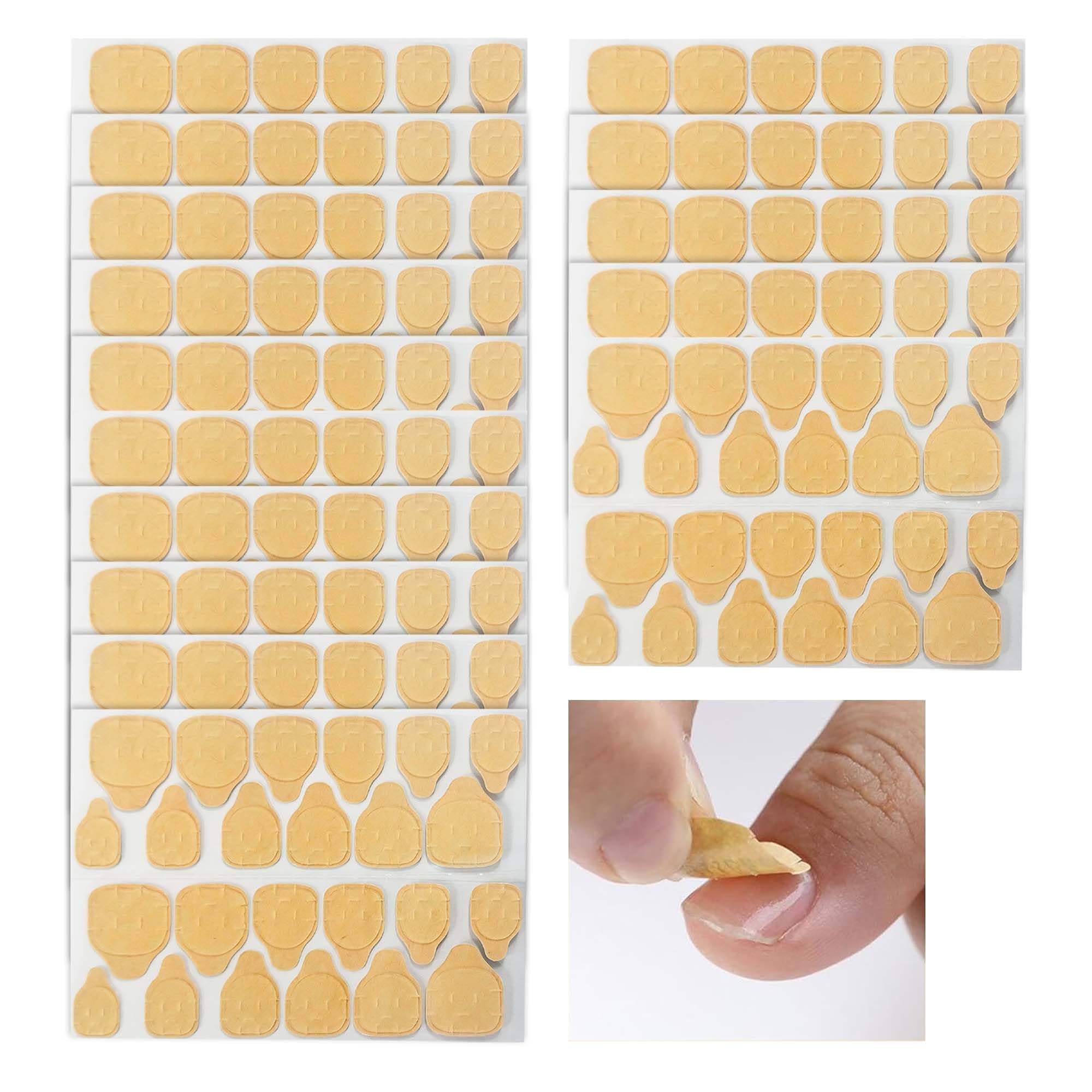 homeaura 360 Nail Glue Stickers for Women - Double-Sided Waterproof Nail Stickers for Press-On Nails | Super Sticky Breathable Jelly Nails Glue Stickers for Manicure 15 Sheets-picture-12