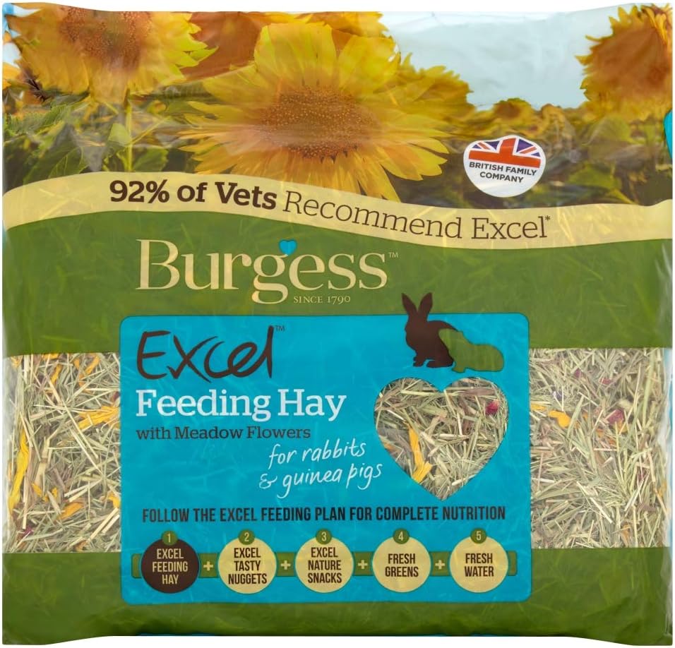Burgess Excel Feeding Hay with Meadow Flowers, 500g