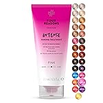 Four Reasons Color Mask INTENSE - Pink - (27 Colors) Intensive Toning Treatment - Color Depositing Conditioner - Semi Permanent Hair Dye for Lightened and Colored Hair- 100% Vegan, 6.76 fl oz