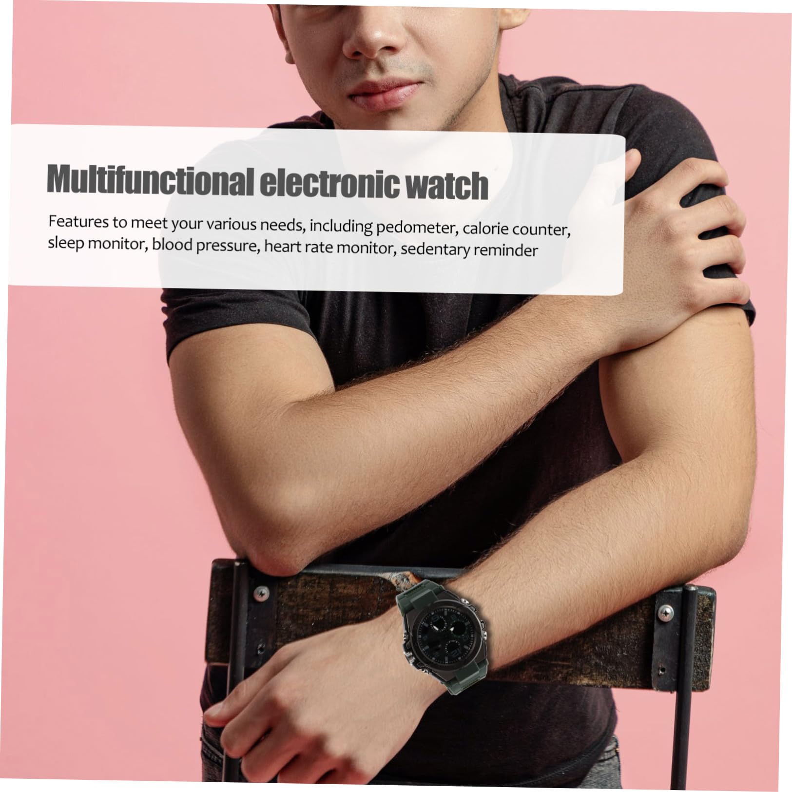 COLLBATH 1pezzi Sportivo e Multifunzionale Elettronico Per Studenti Funzioni Cronometro e Design e Pratico