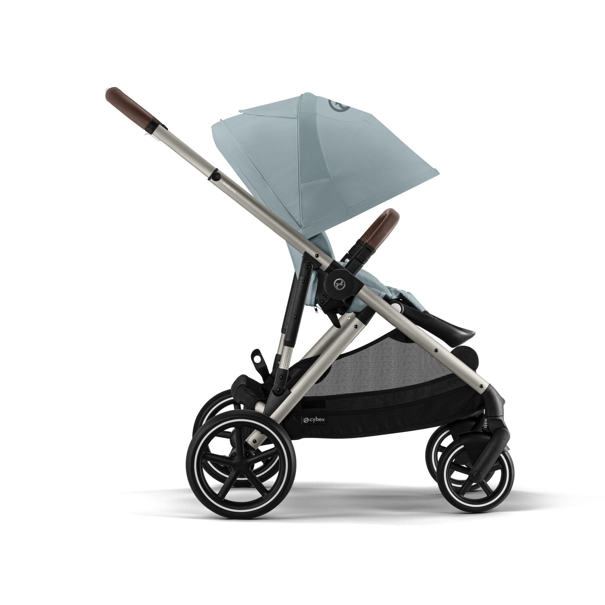 CYBEX Passeggino Gold GAZELLE S, dalla nascita a circa 4 anni, max. 22 kg (modalità singola) / 2x 22 kg (modalità duo), sistema all-in-1 con 20+ configurazioni, Stormy Blue